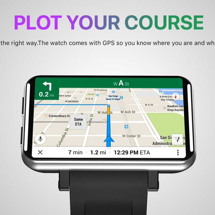 LEMFO LEMT 2.8 inch Large Screen 4G Smart Watch Android 7.1, Specification:1GB+16GB(Silver) - free shipping - PMC TechLife - Order now!