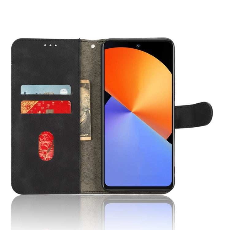 For Infinix Note 30 Skin Feel Magnetic Flip Leather Phone Case(Black) - free shipping - PMC TechLife - Order now!