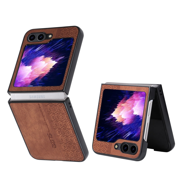 For Samsung Galaxy Z Flip5 AZNS 3D Embossed Skin Feel Phone Case(Brown) - free shipping - PMC TechLife - Order now!
