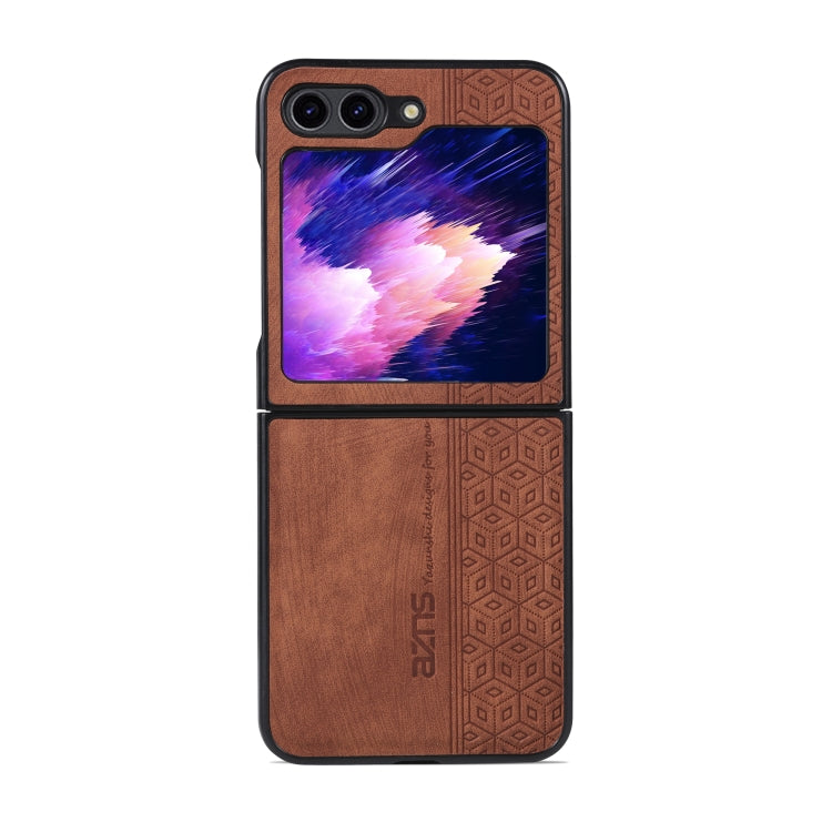 For Samsung Galaxy Z Flip5 AZNS 3D Embossed Skin Feel Phone Case(Brown) - free shipping - PMC TechLife - Order now!