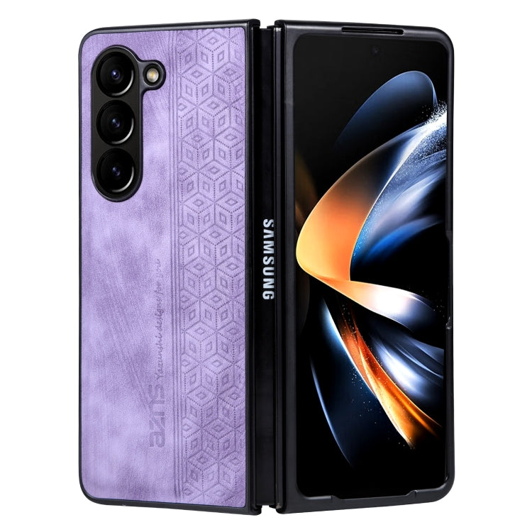 For Samsung Galaxy Z Fold5 AZNS 3D Embossed Skin Feel Phone Case(Purple) - free shipping - PMC TechLife - Order now!