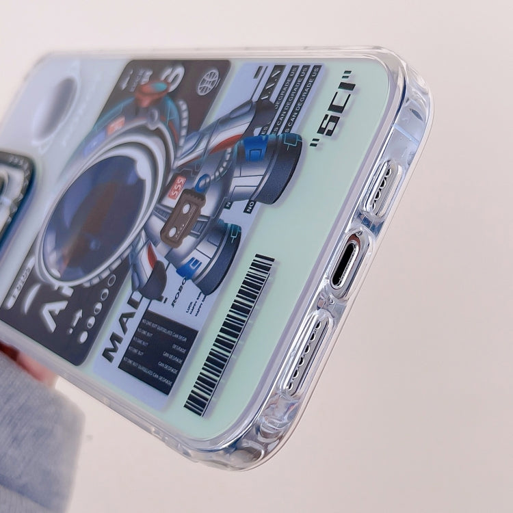For iPhone 14 Plus Mechanical Astronaut Pattern TPU Phone Case(Blue) - free shipping - PMC TechLife - Order now!