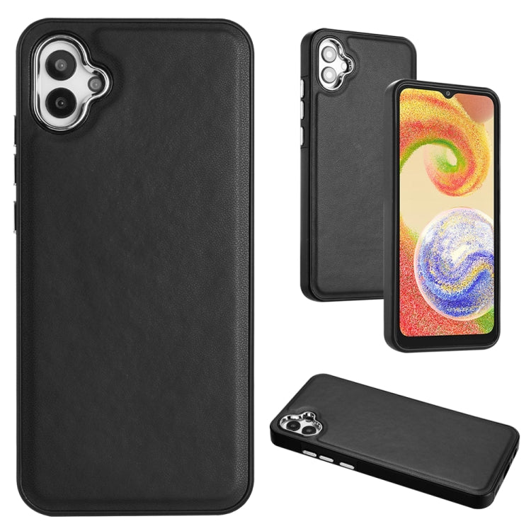 For Samsung Galaxy A04E / F04 / M04 Leather Texture Full Coverage Phone Case(Black) - free shipping - PMC TechLife - Order now!