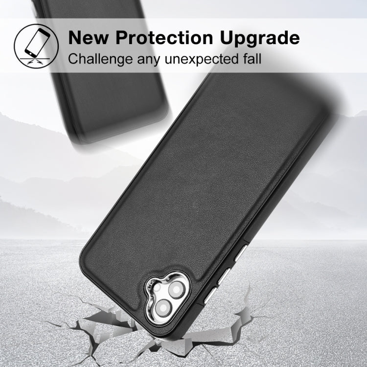 For Samsung Galaxy A04E / F04 / M04 Leather Texture Full Coverage Phone Case(Black) - free shipping - PMC TechLife - Order now!