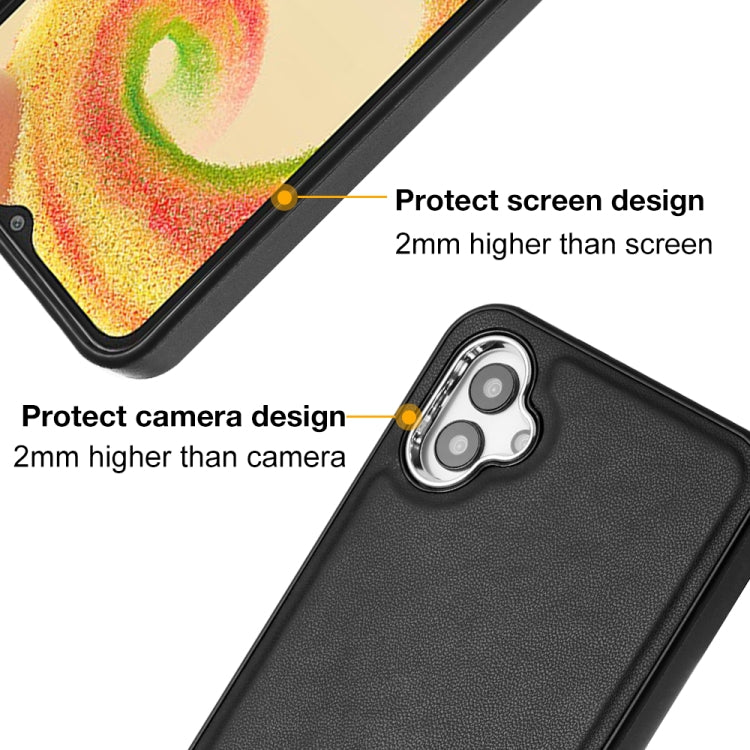 For Samsung Galaxy A04E / F04 / M04 Leather Texture Full Coverage Phone Case(Black) - free shipping - PMC TechLife - Order now!