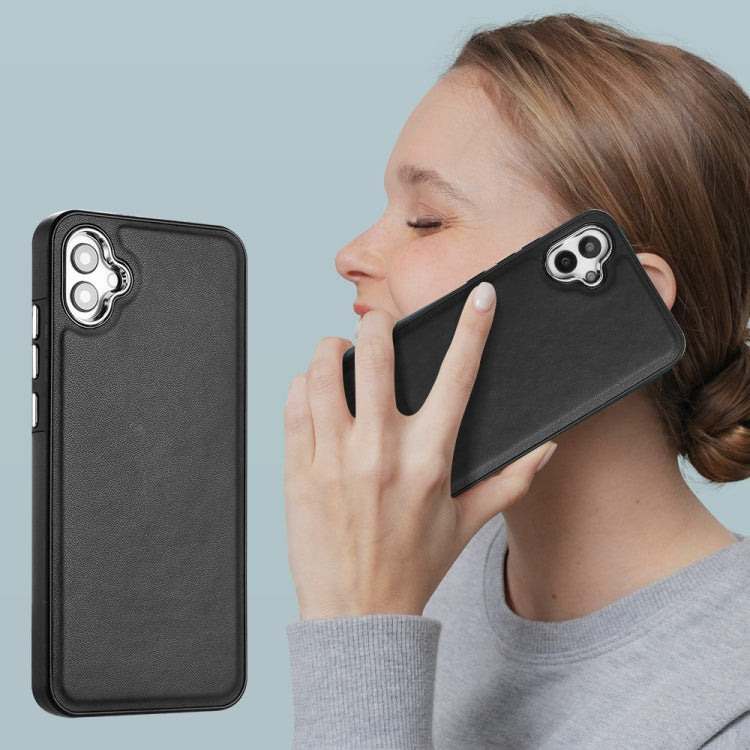 For Samsung Galaxy A04E / F04 / M04 Leather Texture Full Coverage Phone Case(Black) - free shipping - PMC TechLife - Order now!