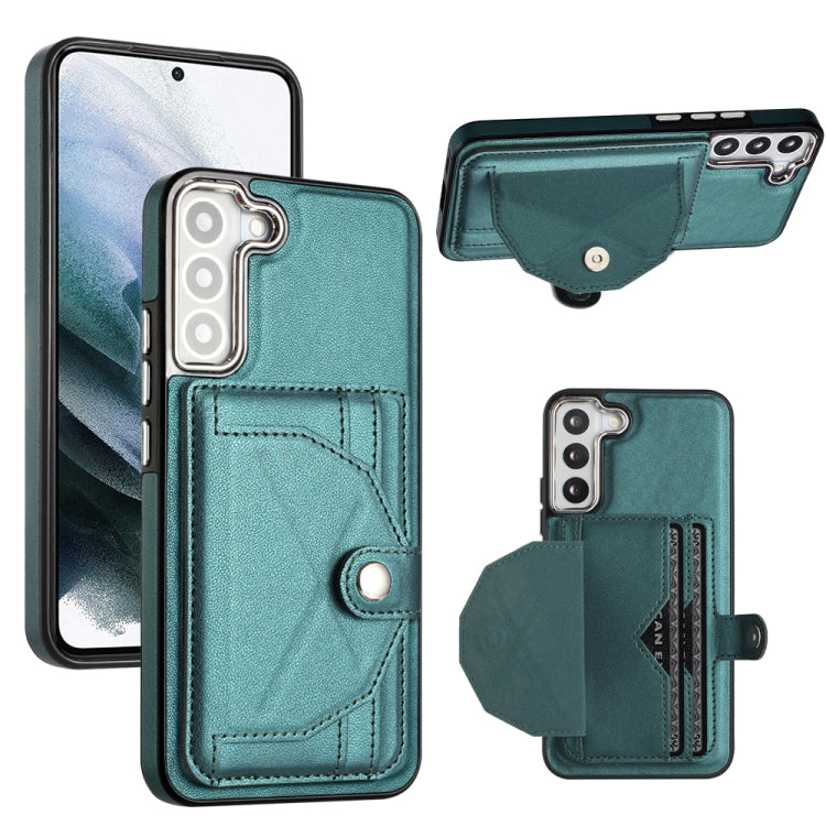 For Samsung Galaxy S23 Shockproof Leather Phone Case with Card Holder(Green) - free shipping - PMC TechLife - Order now!