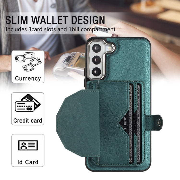 For Samsung Galaxy S23 Shockproof Leather Phone Case with Card Holder(Green) - free shipping - PMC TechLife - Order now!