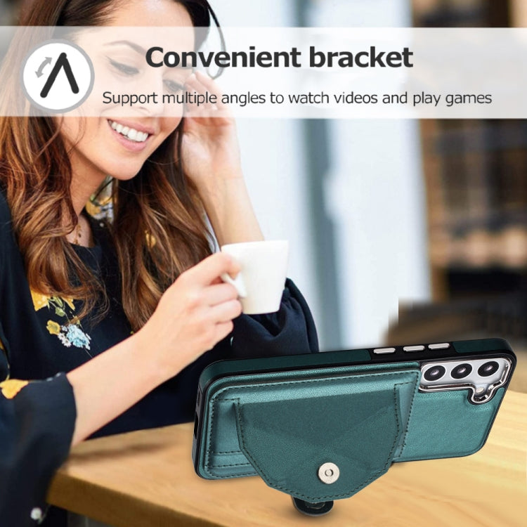 For Samsung Galaxy S23 Shockproof Leather Phone Case with Card Holder(Green) - free shipping - PMC TechLife - Order now!