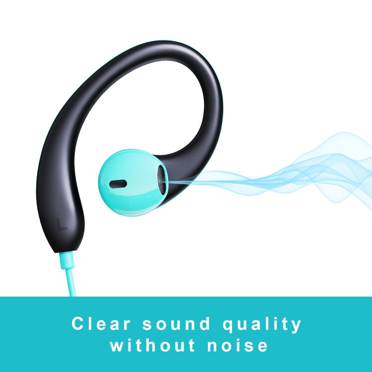 Mucro R12 Wired Stereo Over-Ear Sports Earphone, Length: 1.2m(Blue) - Sport Earphone by Mucro | Online Shopping South Africa | PMC TechLife | Buy Now Pay Later Mobicred