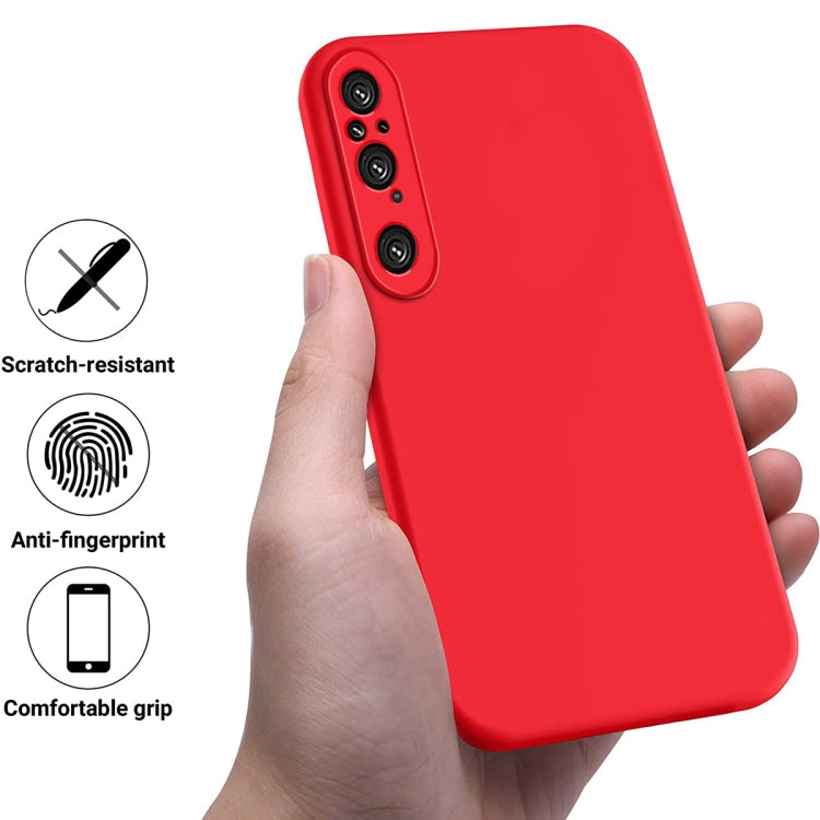 For Sony Xperia 1 V Pure Color Liquid Silicone Shockproof Phone Case(Red) - free shipping - PMC TechLife - Order now!