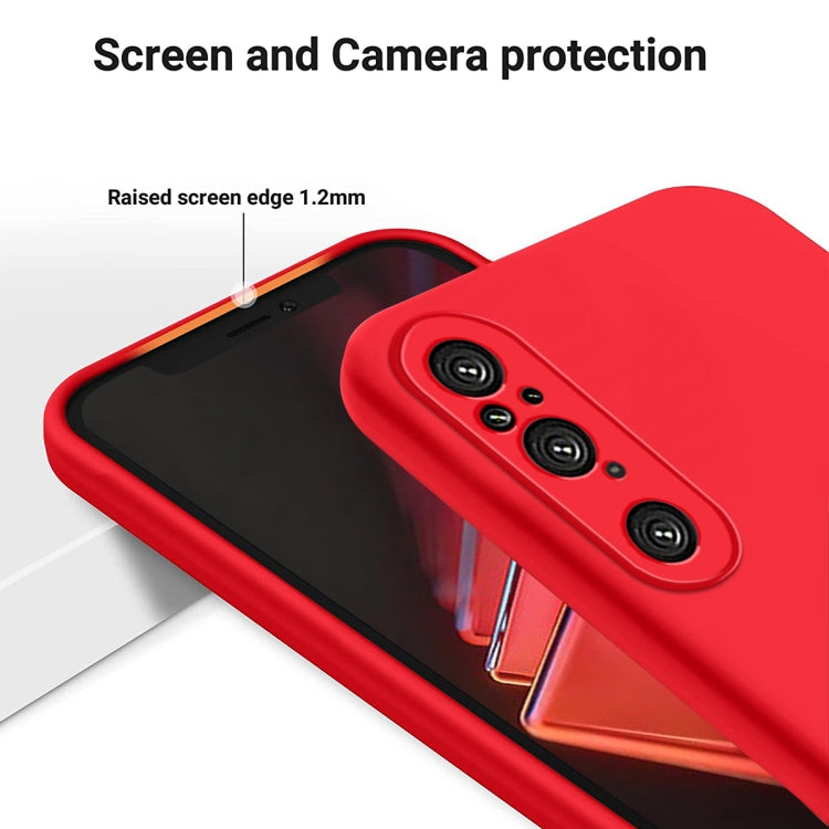 For Sony Xperia 1 V Pure Color Liquid Silicone Shockproof Phone Case(Red) - free shipping - PMC TechLife - Order now!