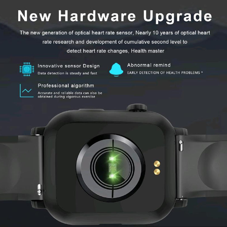 G96 1.85 inch HD Square Screen Rugged Smart Watch Support Bluetooth Calling/Heart Rate Monitoring/Blood Oxygen Monitoring(Grey) - Smart Watches by PMC TechLife | Online Shopping South Africa | PMC TechLife