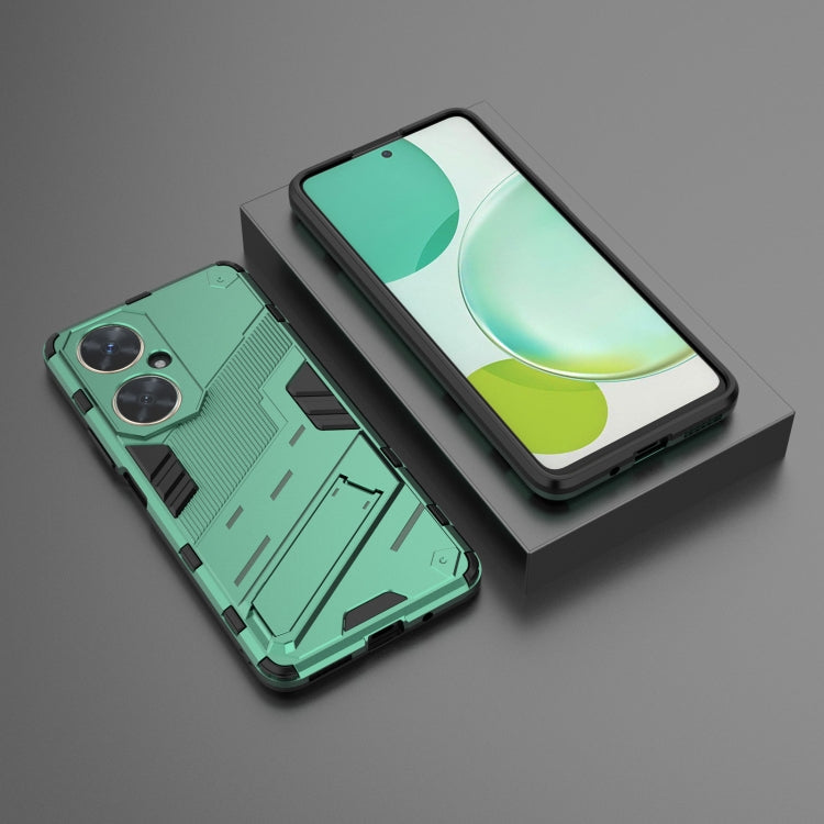 For Huawei nova 11i 4G Punk Armor 2 in 1 PC + TPU Phone Case with Holder(Green) - Huawei Cases by PMC TechLife | Online Shopping South Africa | PMC TechLife | Buy Now Pay Later Mobicred
