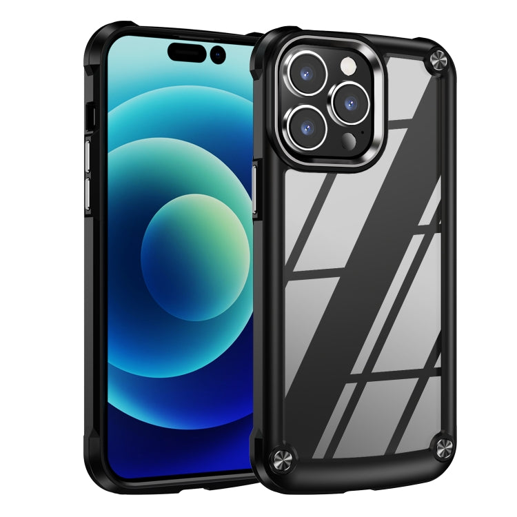For iPhone 15 Pro TPU + PC Lens Protection Phone Case(Black) - free shipping - PMC TechLife - Order now!