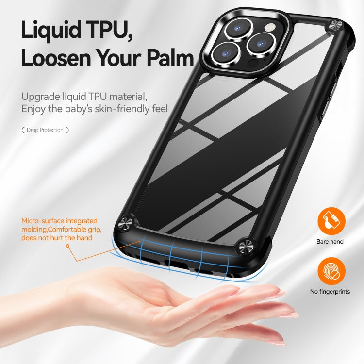 For iPhone 15 Pro TPU + PC Lens Protection Phone Case(Black) - free shipping - PMC TechLife - Order now!