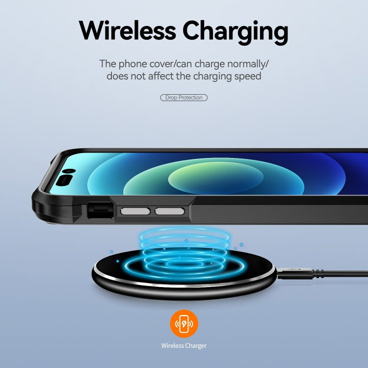 For iPhone 15 Pro TPU + PC Lens Protection Phone Case(Black) - free shipping - PMC TechLife - Order now!