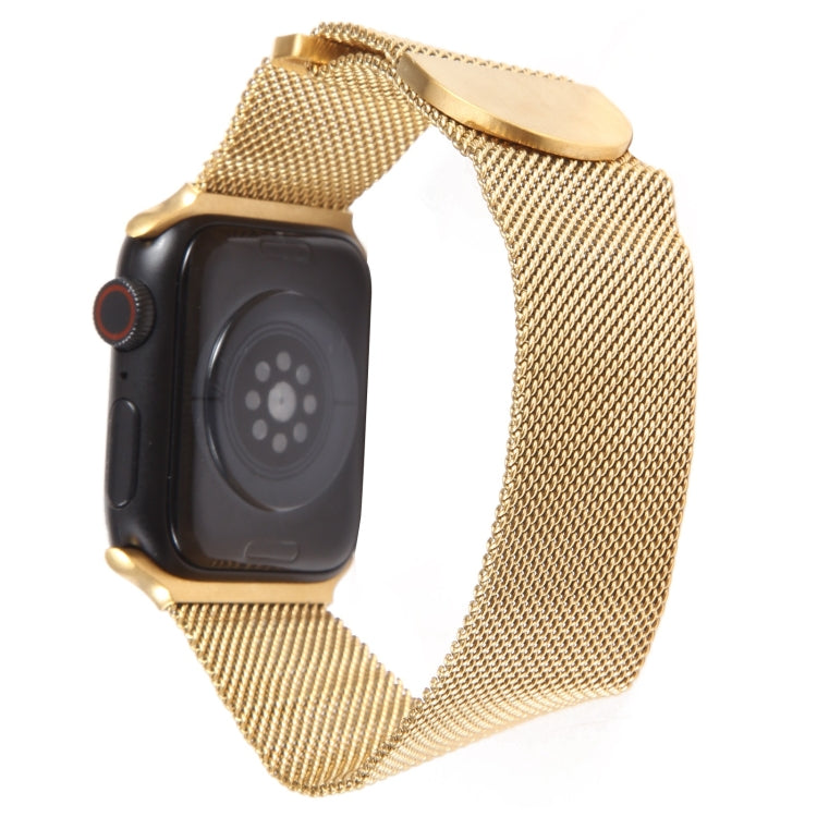 For Apple Watch Ultra 49mm Milanese Metal Magnetic Watch Band(Gold) - Watch Bands by PMC TechLife | Online Shopping South Africa | PMC TechLife