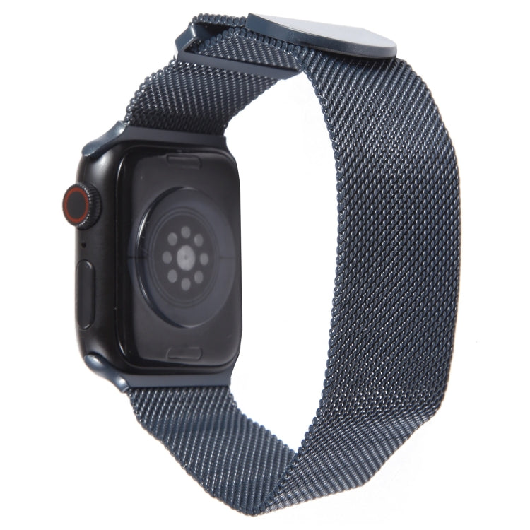 For Apple Watch 7 41mm Milanese Metal Magnetic Watch Band(Midnight Blue) - Watch Bands by PMC TechLife | Online Shopping South Africa | PMC TechLife