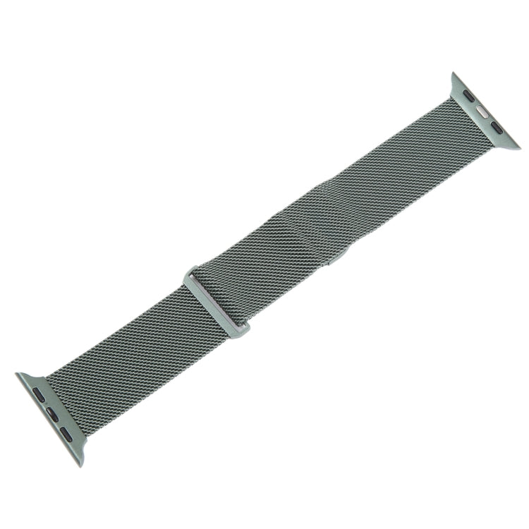 For Apple Watch 7 41mm Milanese Metal Magnetic Watch Band(Pine Green) - Watch Bands by PMC TechLife | Online Shopping South Africa | PMC TechLife