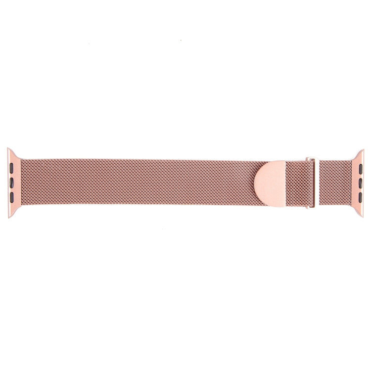 For Apple Watch SE 40mm Milanese Metal Magnetic Watch Band(Pink) - Watch Bands by PMC TechLife | Online Shopping South Africa | PMC TechLife