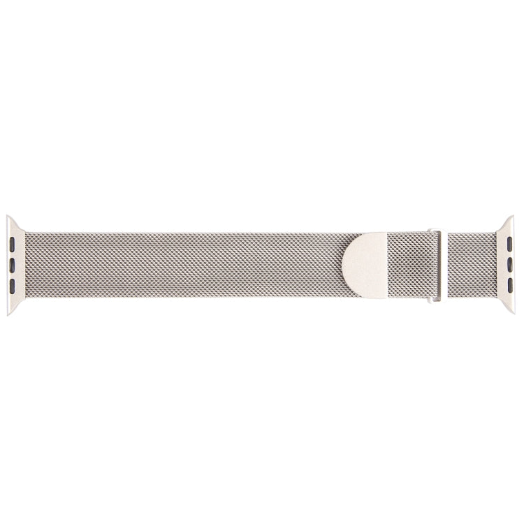 For Apple Watch SE 44mm Milanese Metal Magnetic Watch Band(Starlight) - Watch Bands by PMC TechLife | Online Shopping South Africa | PMC TechLife