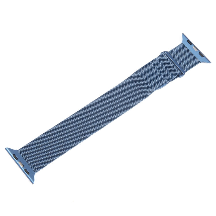 For Apple Watch SE 44mm Milanese Metal Magnetic Watch Band(Blue) - Watch Bands by PMC TechLife | Online Shopping South Africa | PMC TechLife