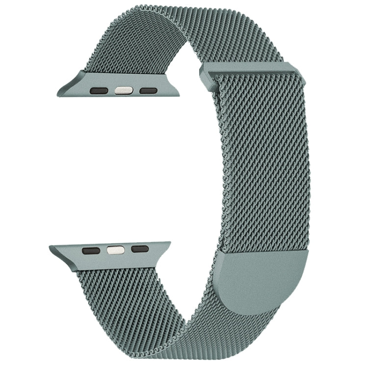 For Apple Watch 5 44mm Milanese Metal Magnetic Watch Band(Pine Green) - Watch Bands by PMC TechLife | Online Shopping South Africa | PMC TechLife