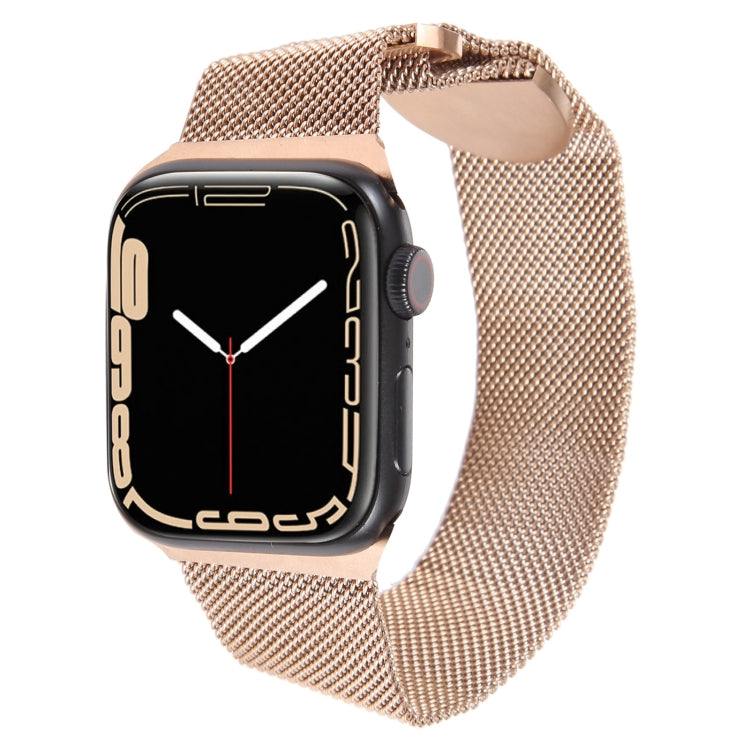 For Apple Watch 4 40mm Milanese Metal Magnetic Watch Band(Rose Gold) - Watch Bands by PMC TechLife | Online Shopping South Africa | PMC TechLife