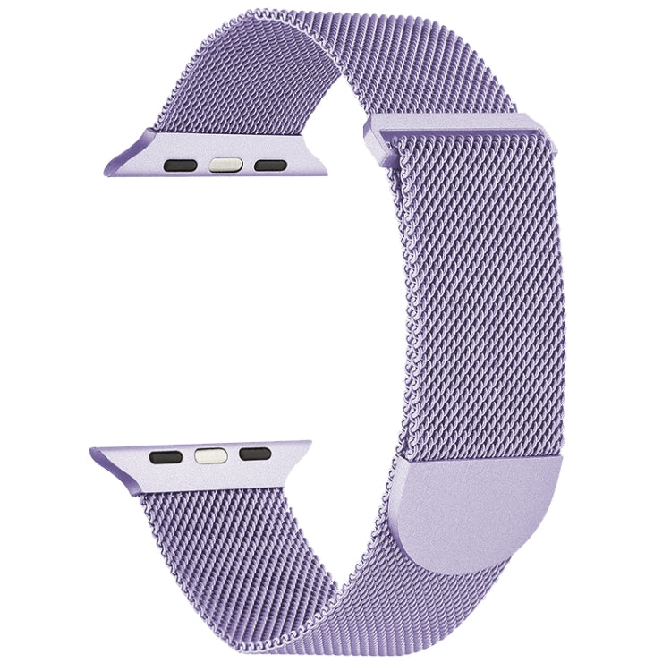 For Apple Watch 4 44mm Milanese Metal Magnetic Watch Band(Lavender Purple) - Watch Bands by PMC TechLife | Online Shopping South Africa | PMC TechLife