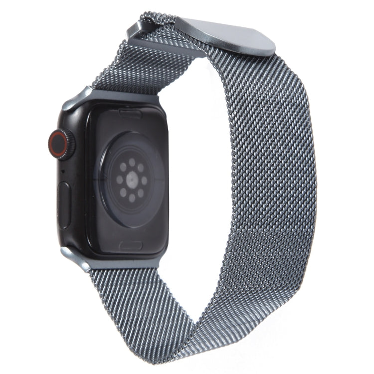 For Apple Watch 3 42mm Milanese Metal Magnetic Watch Band(Space Grey) - Watch Bands by PMC TechLife | Online Shopping South Africa | PMC TechLife