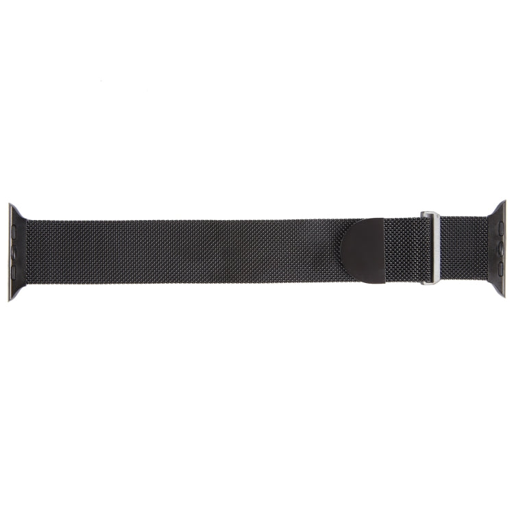 For Apple Watch 2 38mm Milanese Metal Magnetic Watch Band(Black) - Watch Bands by PMC TechLife | Online Shopping South Africa | PMC TechLife