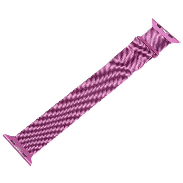 For Apple Watch 2 38mm Milanese Metal Magnetic Watch Band(Purple) - Watch Bands by PMC TechLife | Online Shopping South Africa | PMC TechLife