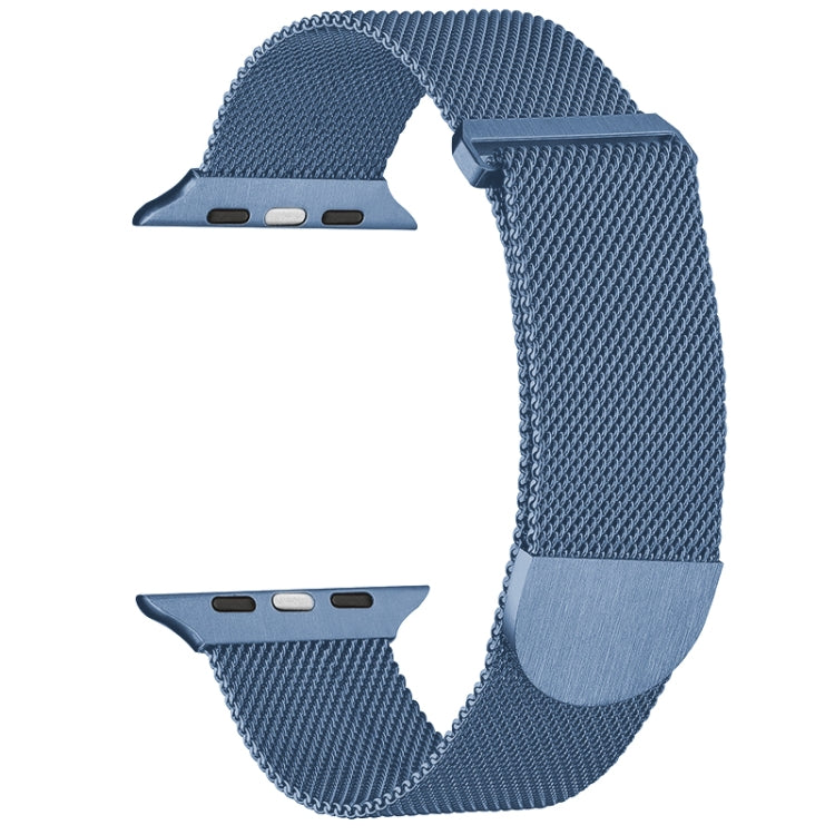 For Apple Watch 2 38mm Milanese Metal Magnetic Watch Band(Blue) - Watch Bands by PMC TechLife | Online Shopping South Africa | PMC TechLife