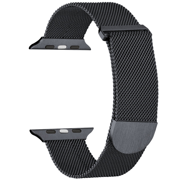 For Apple Watch 2 42mm Milanese Metal Magnetic Watch Band(Gunmetal) - Watch Bands by PMC TechLife | Online Shopping South Africa | PMC TechLife