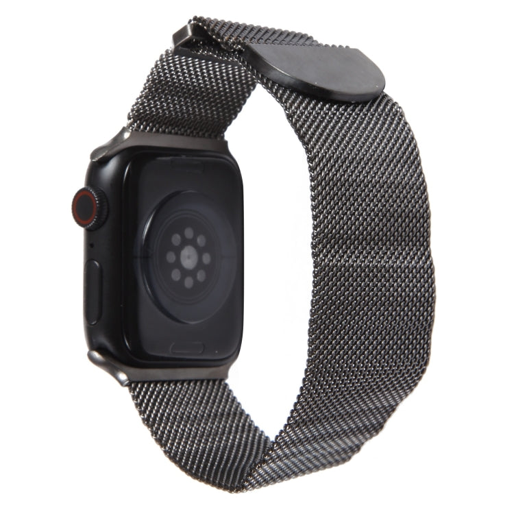 For Apple Watch 2 42mm Milanese Metal Magnetic Watch Band(Gunmetal) - Watch Bands by PMC TechLife | Online Shopping South Africa | PMC TechLife
