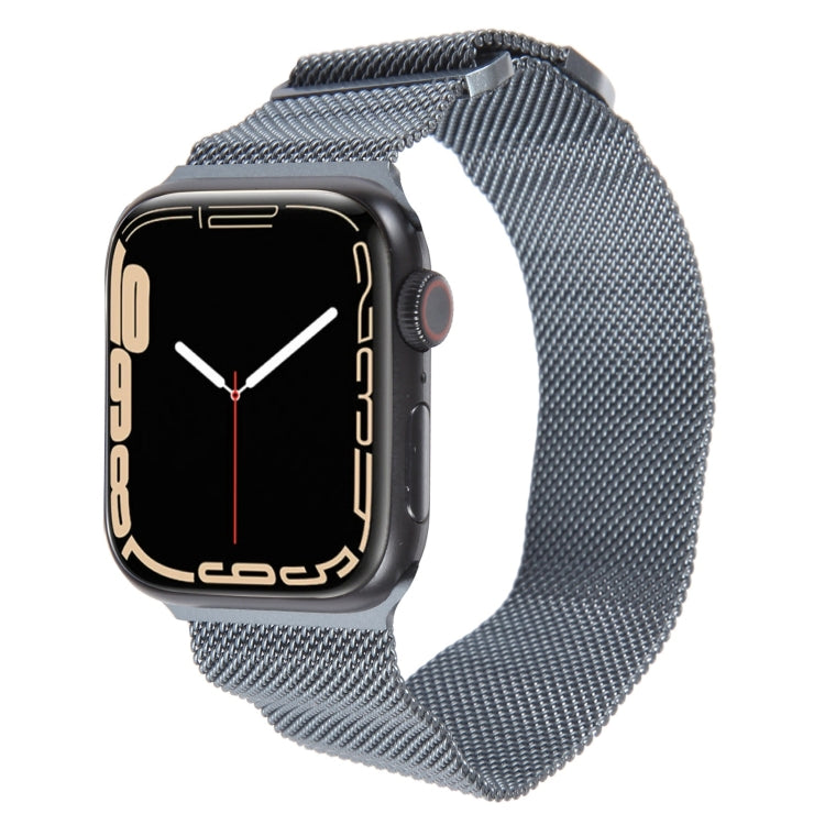 For Apple Watch 42mm Milanese Metal Magnetic Watch Band(Space Grey) - Watch Bands by PMC TechLife | Online Shopping South Africa | PMC TechLife