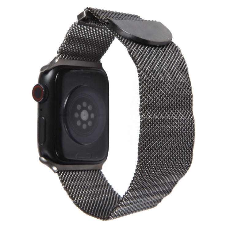 For Apple Watch SE 2023 44mm Milanese Metal Magnetic Watch Band(Gunmetal) - Watch Bands by PMC TechLife | Online Shopping South Africa | PMC TechLife