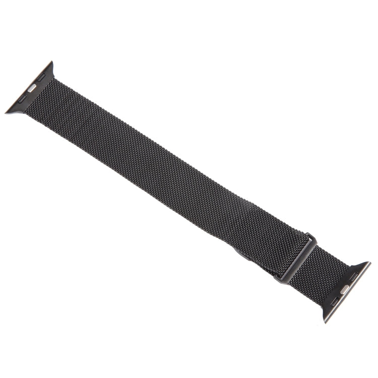 For Apple Watch SE 2023 44mm Milanese Metal Magnetic Watch Band(Black) - Watch Bands by PMC TechLife | Online Shopping South Africa | PMC TechLife