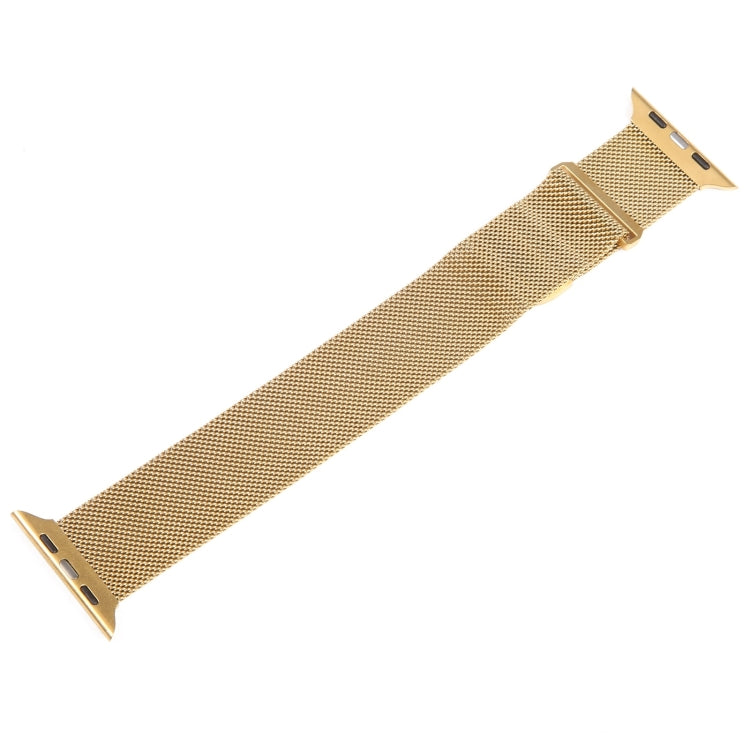 For Apple Watch SE 2023 44mm Milanese Metal Magnetic Watch Band(Gold) - Watch Bands by PMC TechLife | Online Shopping South Africa | PMC TechLife