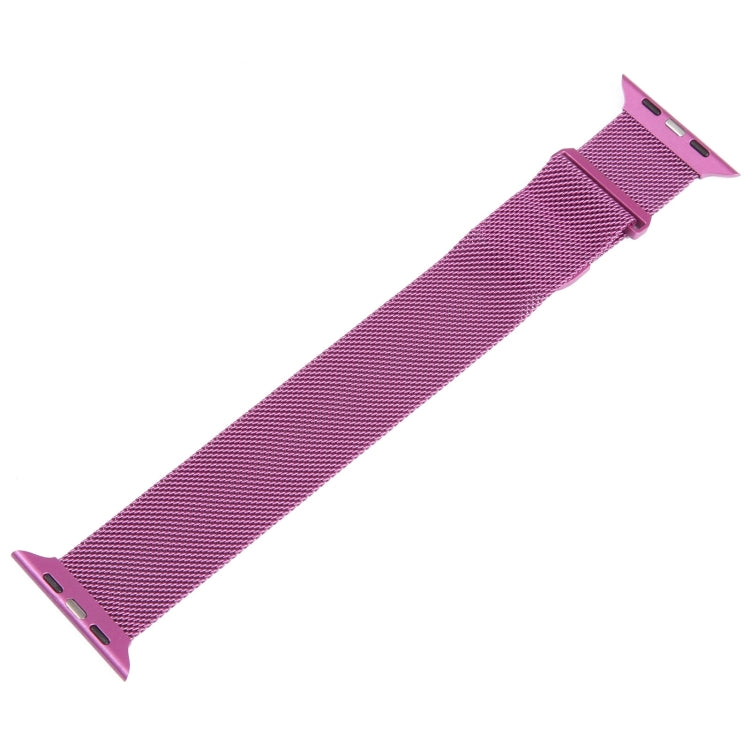 For Apple Watch SE 2023 44mm Milanese Metal Magnetic Watch Band(Purple) - Watch Bands by PMC TechLife | Online Shopping South Africa | PMC TechLife