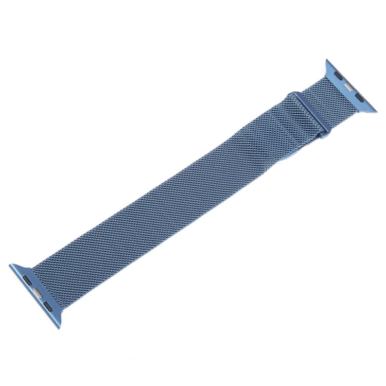 For Apple Watch SE 2023 44mm Milanese Metal Magnetic Watch Band(Blue) - Watch Bands by PMC TechLife | Online Shopping South Africa | PMC TechLife