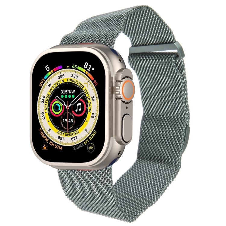 For Apple Watch SE 2023 44mm Milanese Metal Magnetic Watch Band(Pine Green) - Watch Bands by PMC TechLife | Online Shopping South Africa | PMC TechLife