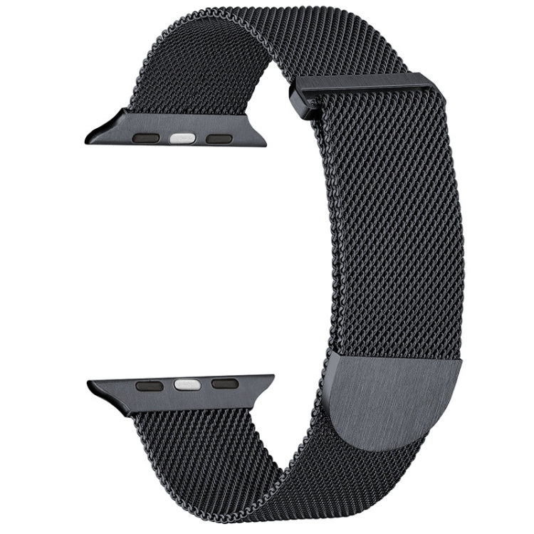 For Apple Watch 9 45mm Milanese Metal Magnetic Watch Band(Gunmetal) - Watch Bands by PMC TechLife | Online Shopping South Africa | PMC TechLife