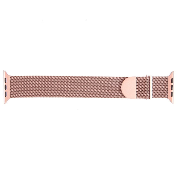 For Apple Watch 9 45mm Milanese Metal Magnetic Watch Band(Pink) - Watch Bands by PMC TechLife | Online Shopping South Africa | PMC TechLife