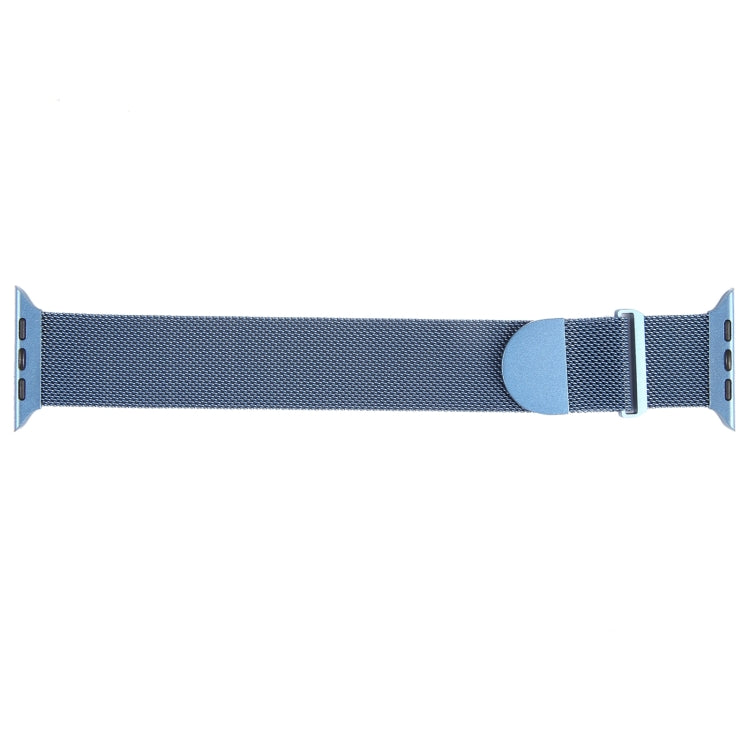 For Apple Watch 9 41mm Milanese Metal Magnetic Watch Band(Blue) - Watch Bands by PMC TechLife | Online Shopping South Africa | PMC TechLife