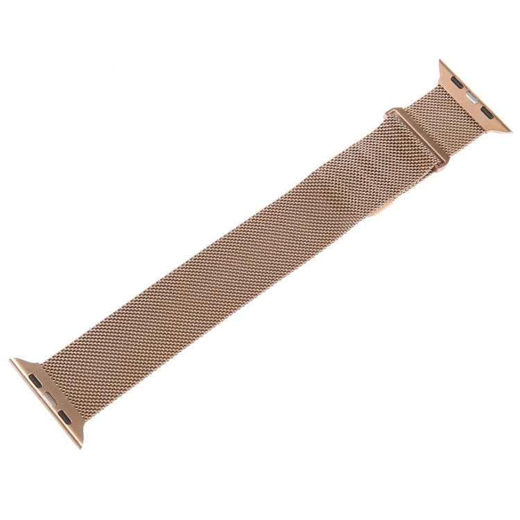 For Apple Watch 9 41mm Milanese Metal Magnetic Watch Band(Rose Gold) - Watch Bands by PMC TechLife | Online Shopping South Africa | PMC TechLife