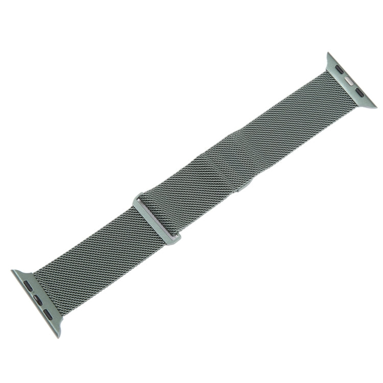 For Apple Watch 9 41mm Milanese Metal Magnetic Watch Band(Pine Green) - Watch Bands by PMC TechLife | Online Shopping South Africa | PMC TechLife