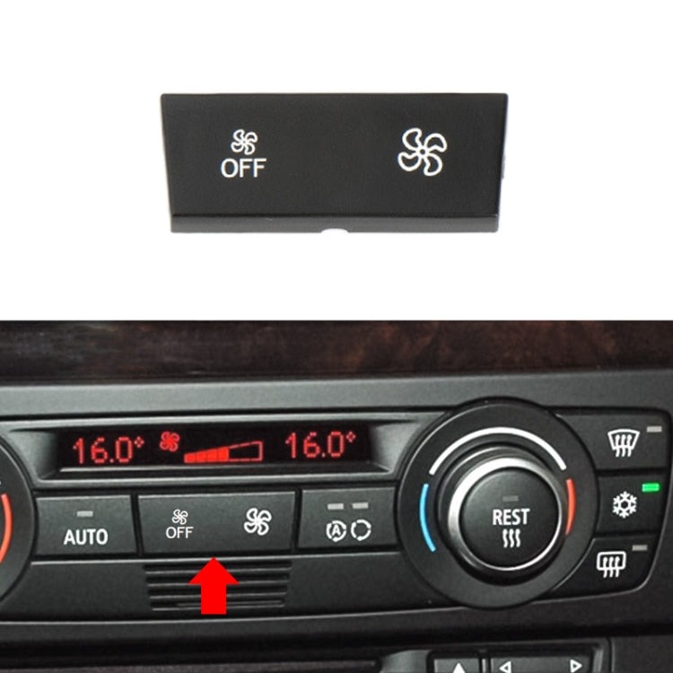 For BMW 1 Series / 3 Series / X1 / X3 Left Driving Car Air Conditioner Panel Switch Button Air Volume Key With OFF 6411 9320 348-MB - free shipping - PMC TechLife - Order now!