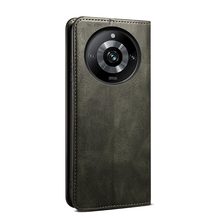 For Realme 11 Pro / 11 Pro+ Oil Wax Crazy Horse Texture Leather Phone Case(Green) - free shipping - PMC TechLife - Order now!